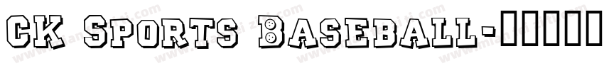 CK Sports Baseball字体转换